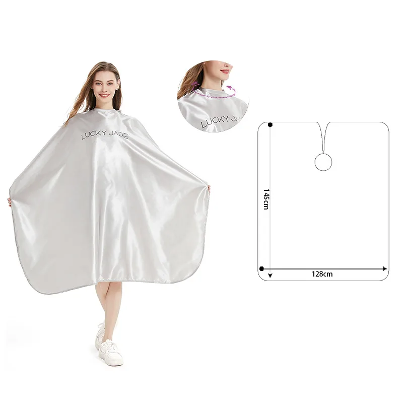 New Arrival Professional Polyester Hair Salon Capes Cutting Customized Barber Capes With Logo female salon hair accessories 6A