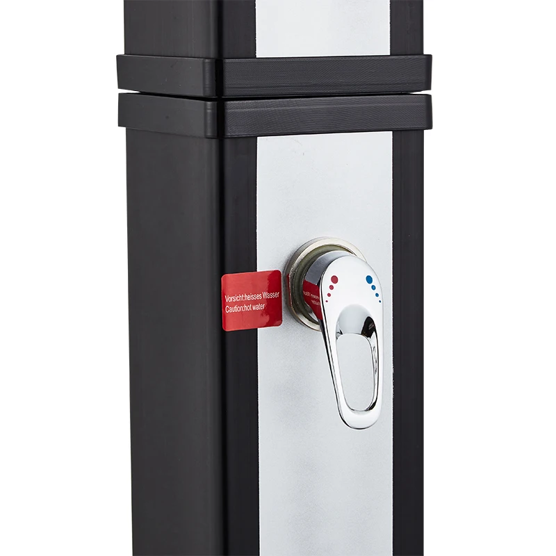 BONNY 40L Large Capacity Square Outdoor Garden Swimming Pool Solar Stainless Steel Shower