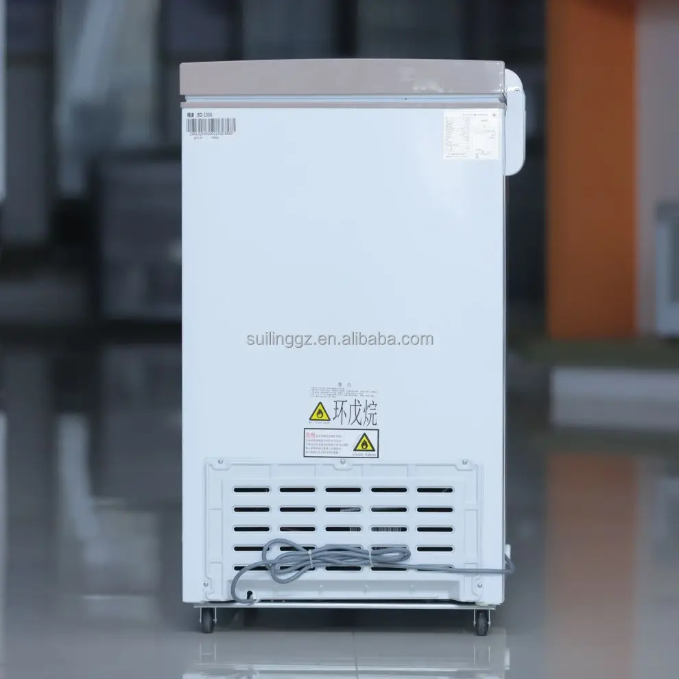 SUILING 100L Chest Freezer Deep Freezer Commercial Refrigerator