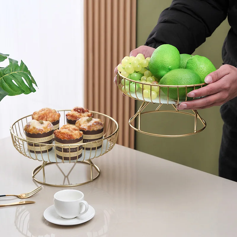 Hot Selling Home Decoration Metal Fruit Basket Kitchen Creative Storage Rack