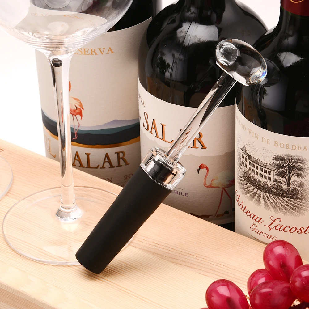 
Crystal Red Wine Preserve / Silicone Wine Stopper Pourer / Wine Stopper Oval 