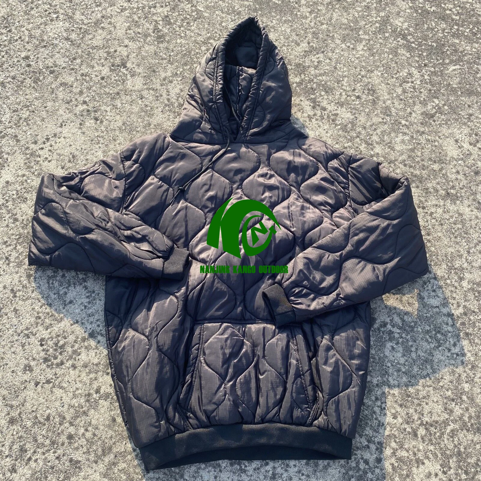 Kango Men Light Weight Woobie Jacket Waterproof Warm Pullover Nylon Multicam Hoodie