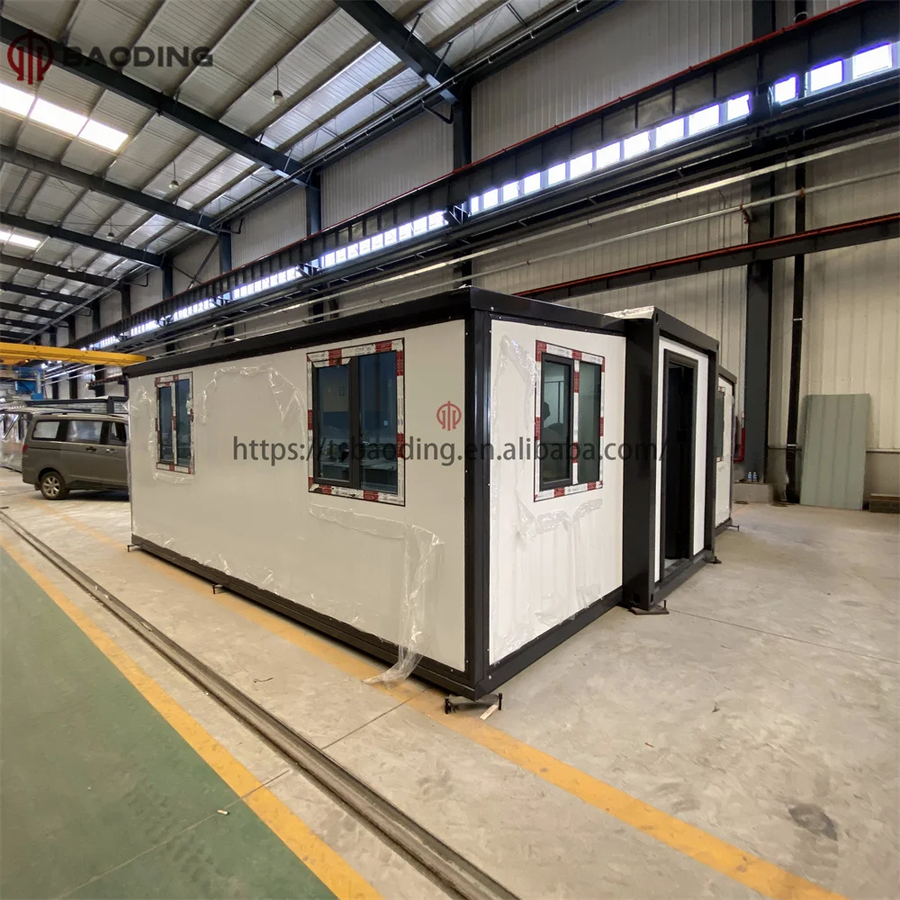 Waiyang Granny Flat 20 Ft 40 Ft Portable Prefabricated Home 2 3 4 Bedroom Folding Container Expandable House Prefab Modern Villa