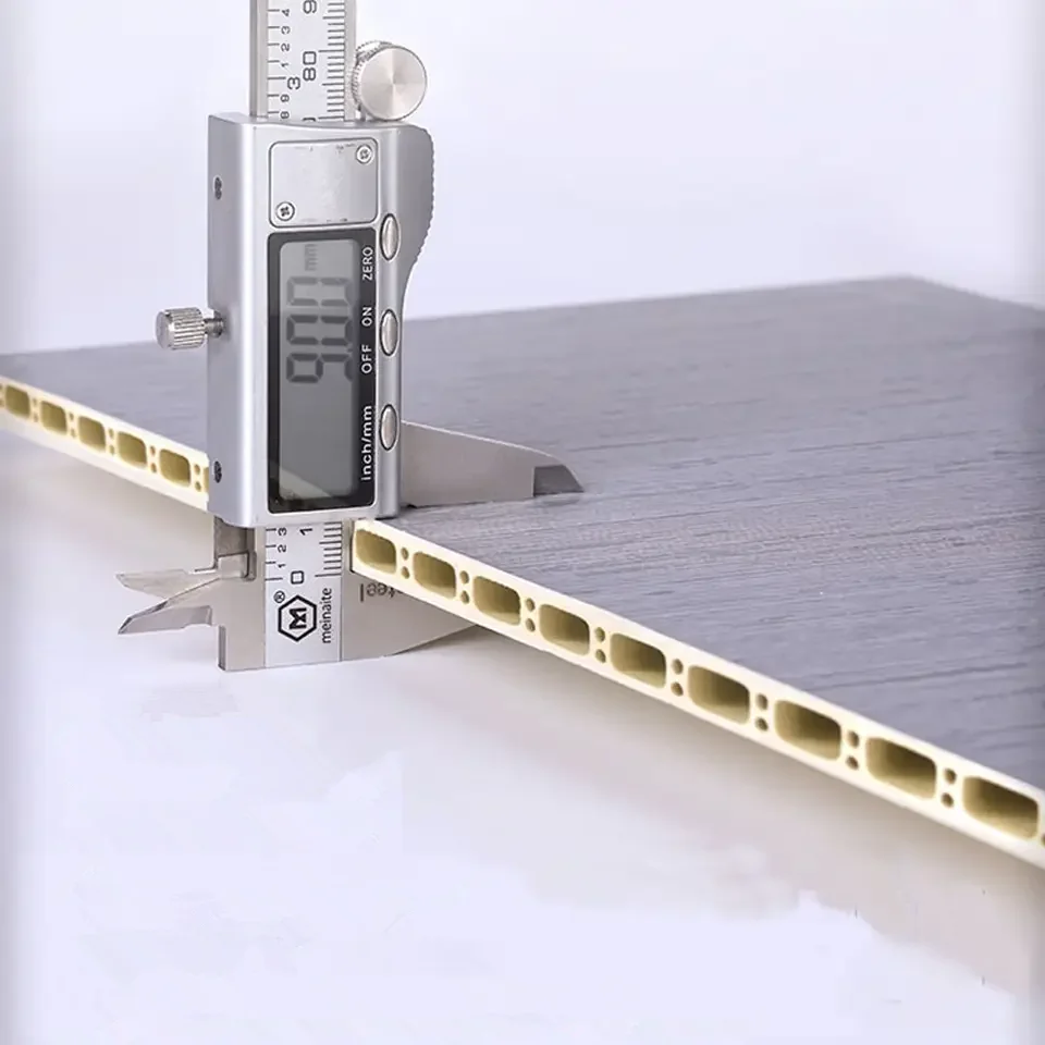 TV Wall Designs Laminated WPC Wall Cladding Interior Wood Coating Bamboo Composite TV Background Flat Wall Panel