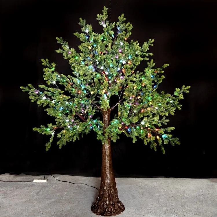2m RGB illuminated led Christmas tree with remote control