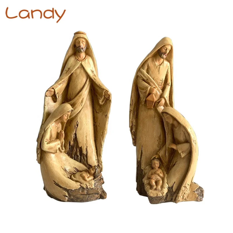 Статуэтка религиозного Рождества 8,5 дюйма из смолы для украшения дома