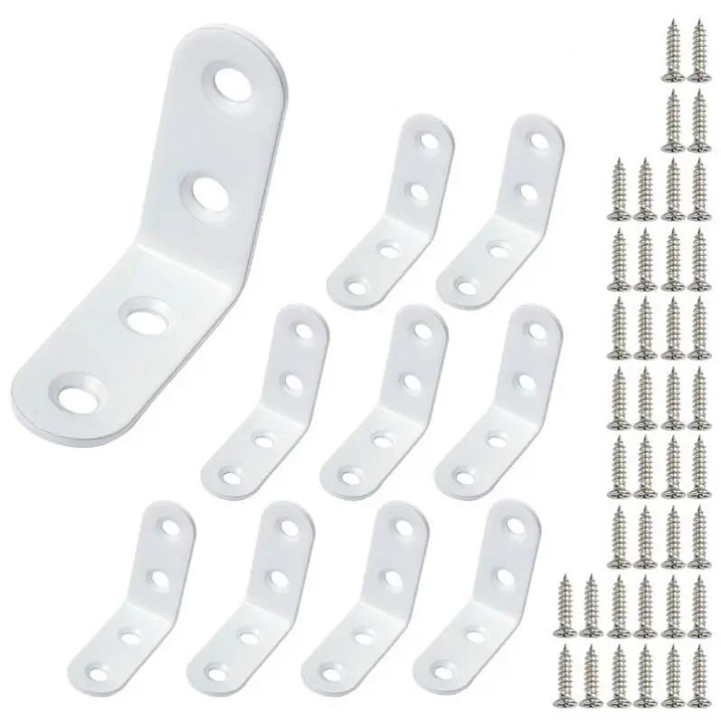 Wholesale Stainless Steel Corner Bracket Furniture Connector Accessories Plus Fixed Angle 90 Degree Right Angle L-type