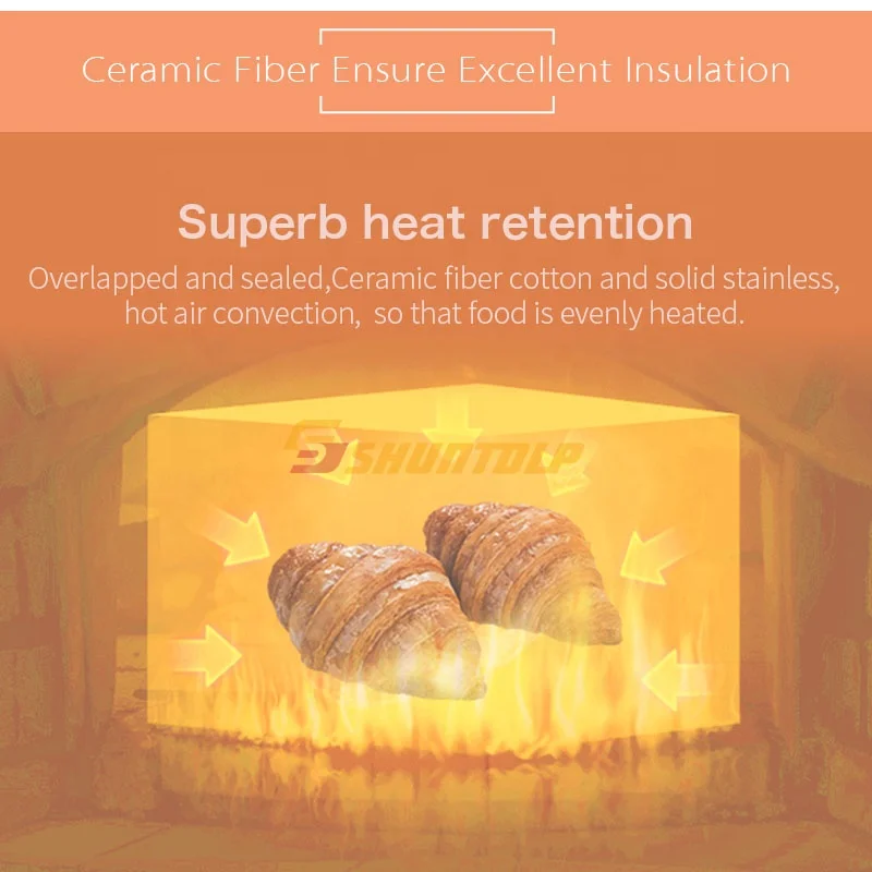 
European style 4 deck 8 tray ovens bakery pastry baking equipment Commercial bread maker machine 