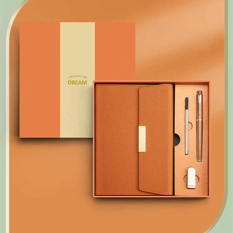 Business Gift Sets for Insurance Education Hotels Institutions Promoted by Companies and Schools With Pen and USB Notebook Set