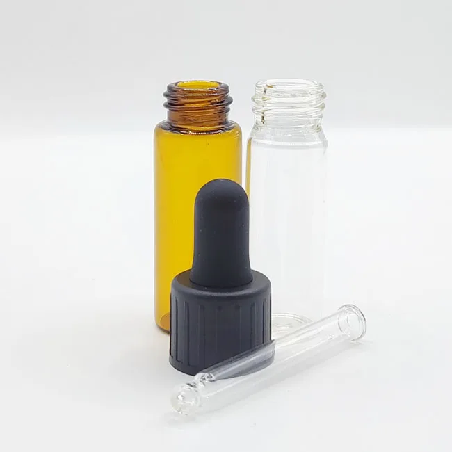 15/425 glass dropper with rubber teat NBR bulb and glass pipette