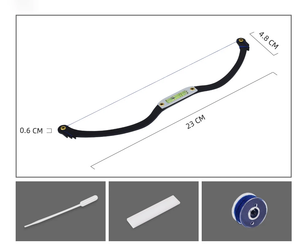 Micro Blade Permanent Makeup Bow And Arrow Line Ruler To Measure Eyebrow Mapping String Pre-inked Tattoo Pmu String For Mapping