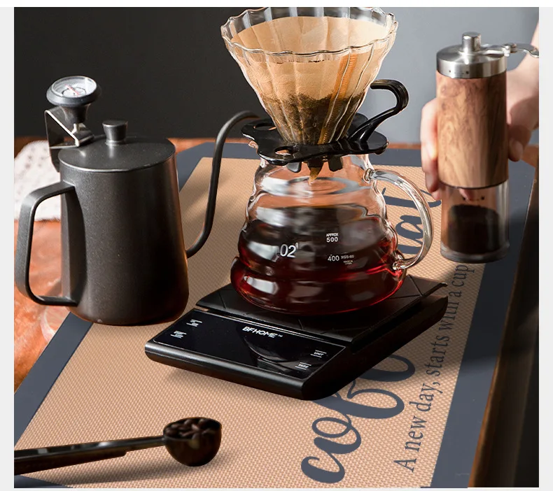 Soft Non Slip Silicone Drain Pad Dish Draining Mat Silicone Coffee Machine Cup Coaster Drying Pad