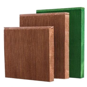 Kraft paper wall mount evaporative greenhouse poultry house water cooling pad