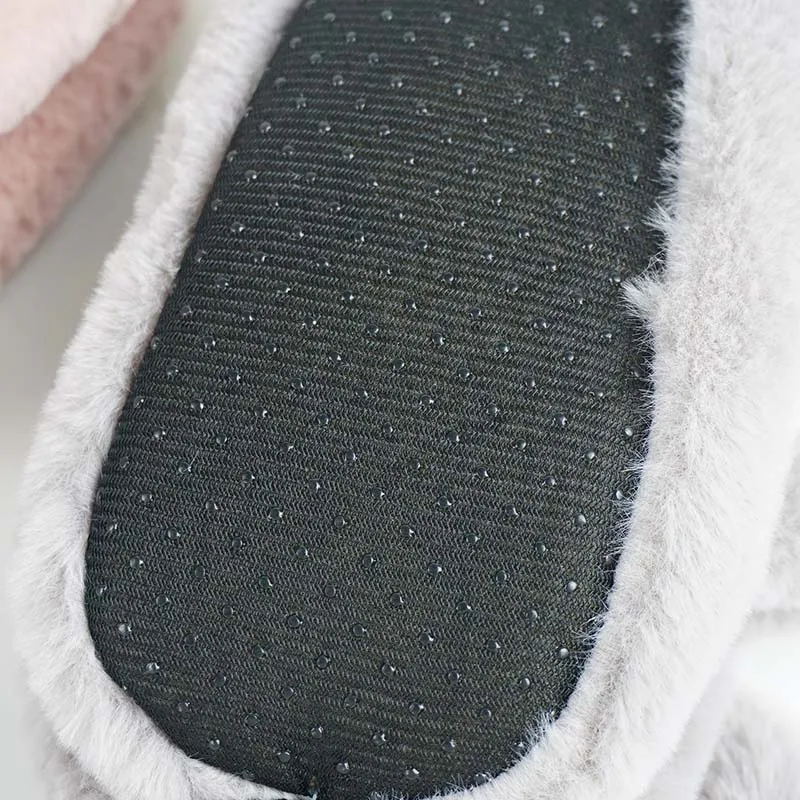 Furry Cute Owl Rabbit Fleece Soft Sole House Fashion Faux Fur Fluffy Womens Slippers