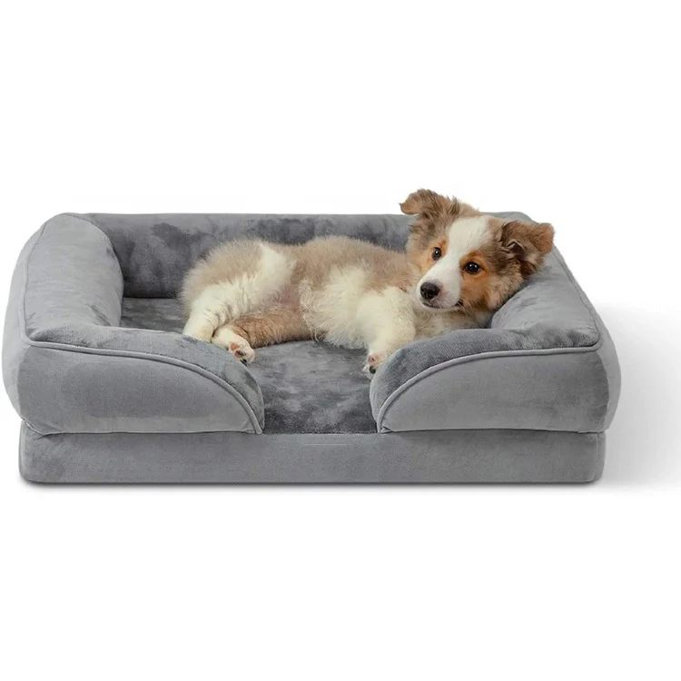 orthopedic memory foam large cat dog sofa bed with removable washable cover