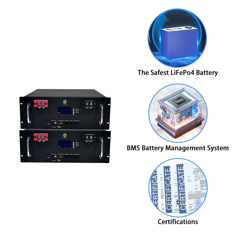 Custom Power Generator 5KW 10KWh 15KWh All In One Stacked Hybrid Inverter 36V 48V 52V LifePO4 Battery Home Energy Storage System