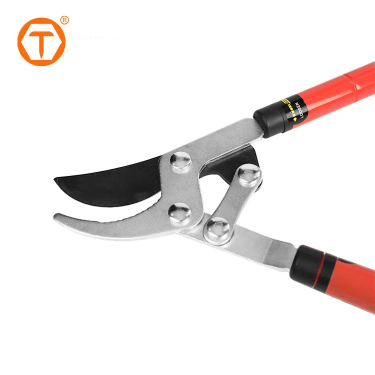 Telescopic Handle Tree Branch Cutting Tools Extendable Branch Cutter Pruning Shear Bypass Lopper for Landscaping