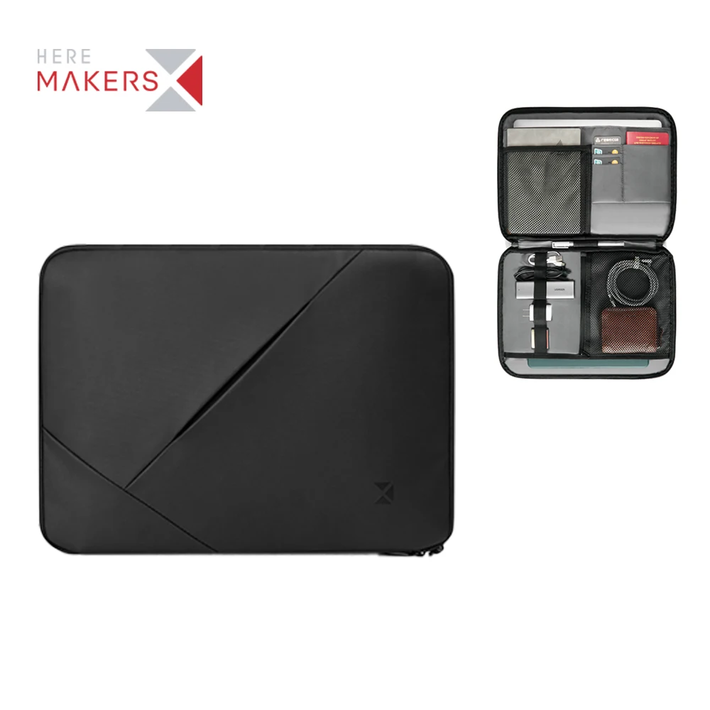 High Quality Water Resistant Business Travel Laptop Sleeve Bag Case Custom Printed Logo Computer Lightweight Briefcase for men