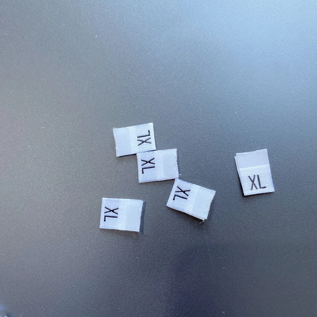 6 Sizes (XS, S, M, L, XL,XXL) Clothing Label Woven Size Labels