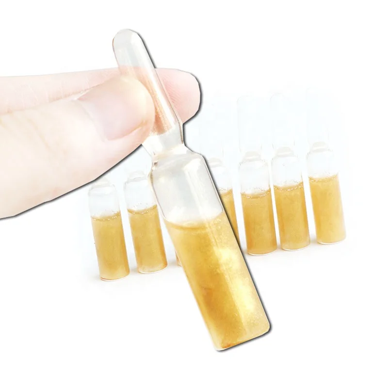 24k Gold Serum Golden Ampoule Face Oil Anti Aging Wrinkle Remover Moisturizing Disposable Essential Oil Own LOGO
