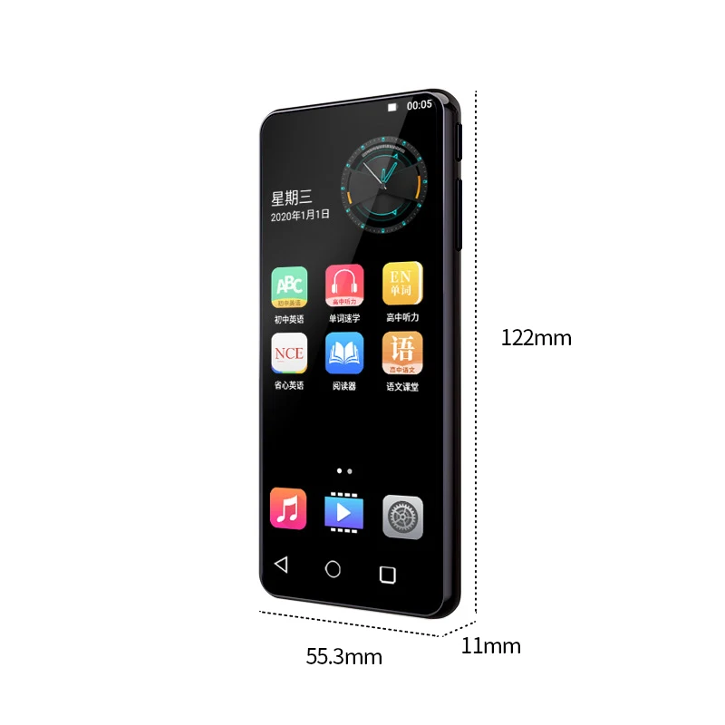 long standby 4.2' IPS mp3 mp4 mp5 player with camera 1+16G Portable Walkman with FM Radio Recording BT Music Player