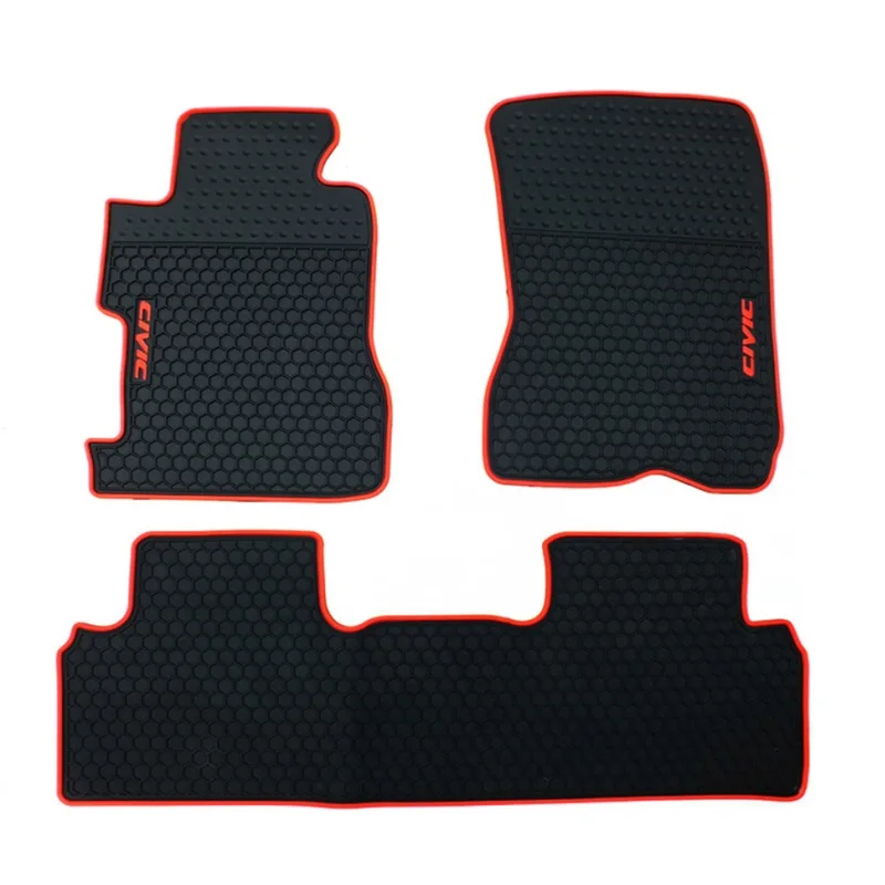 Hot sale car accessories 2024 carpet auto parts luxury waterproof fit latex rubber car brand mat 07