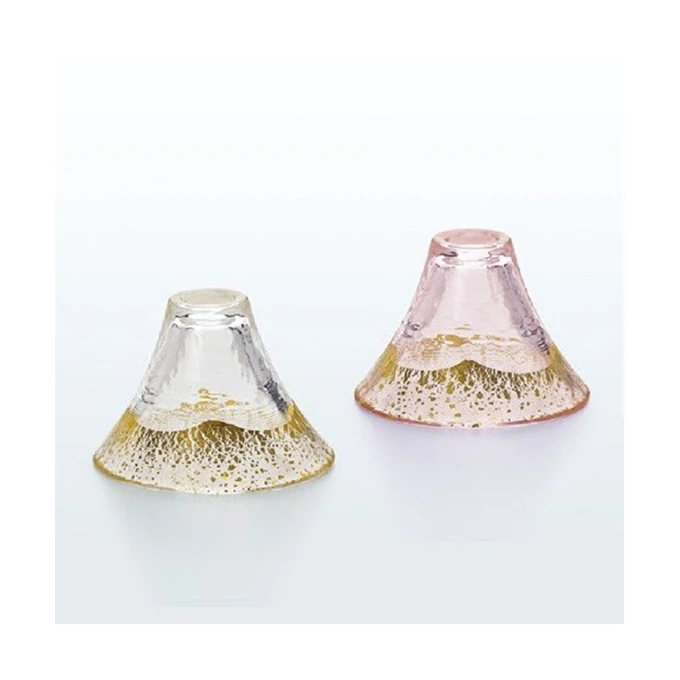 TOYO SASAKI GLASS hand made Japanese gift sake coloured wine glasses