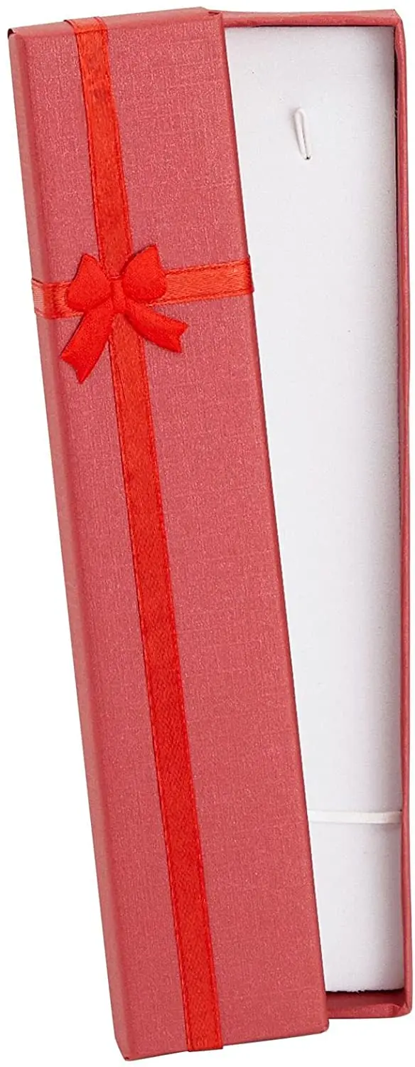 Colored Jewelry Gift Paper Boxes for Necklaces, Bracelets, Press On Nail Packaging, Pens