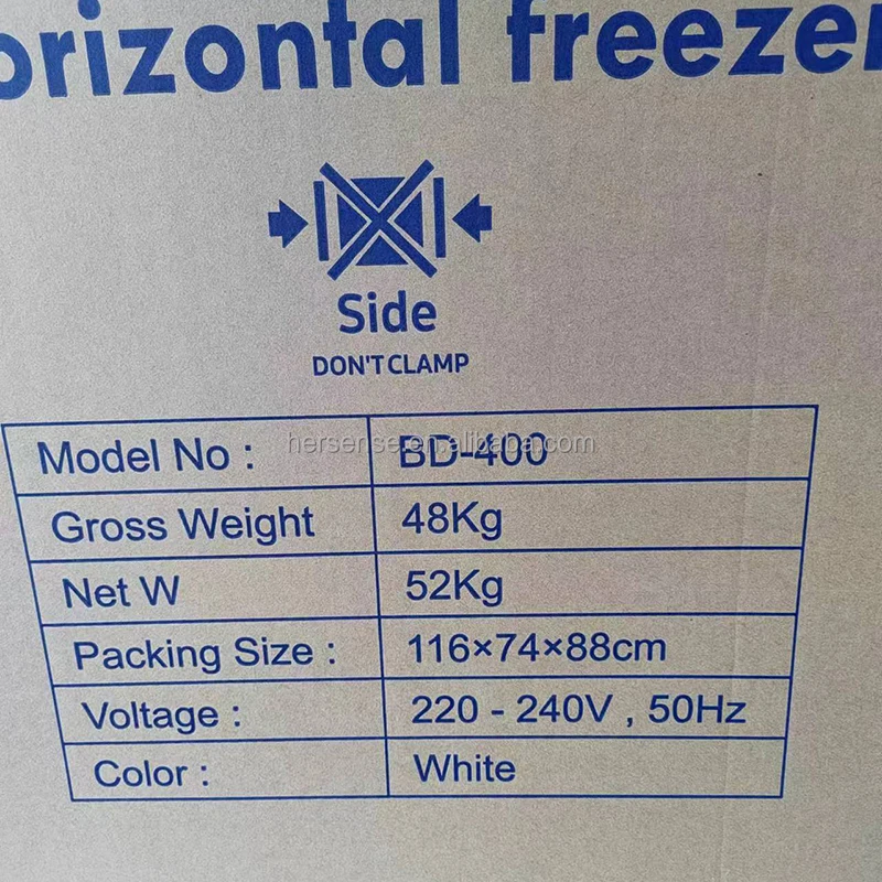 Africa Large Chest Freezer 400L Deep Cheap Price Horizontal Ice Refrigerator For Home or Commercial Use Cold Store 220v energy