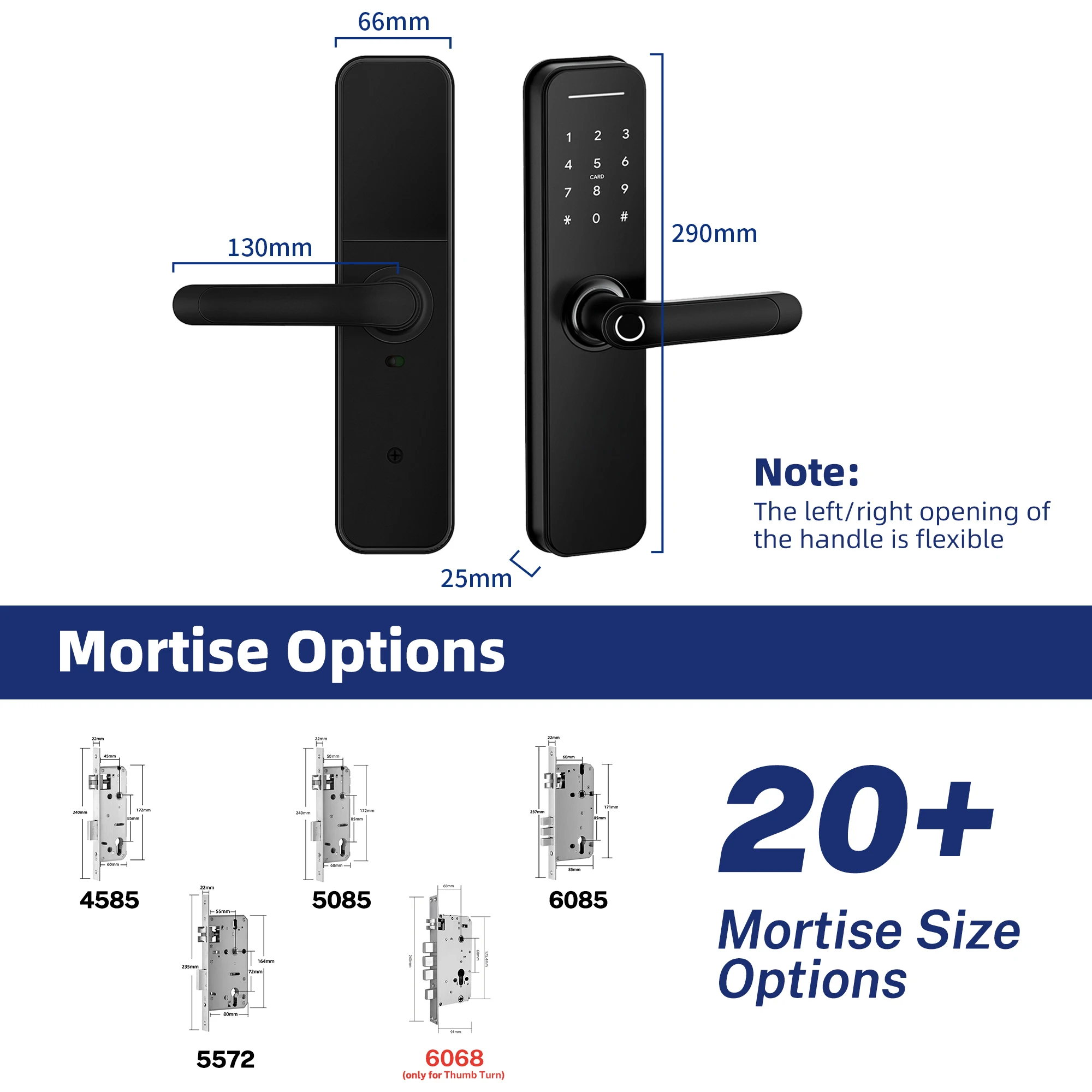 Liliwise BLE WiFi Biometric Fingerprint Digital Keyless cerradura fechadura Entry tuya smart door lock