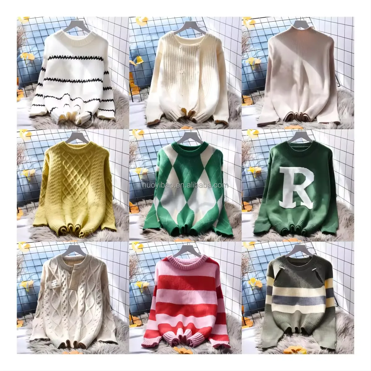 o-neck embroidery jacquard knitted latest design ladies cardigans with pockets loose cardigans sweater women