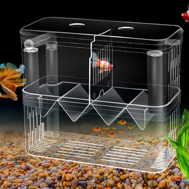 Acrylic Breeder Box Fish Breeding Isolation Box Fish Hatchery Divider Shrimp Clownfish Aggressive Fish Prevent Injured Aquarium
