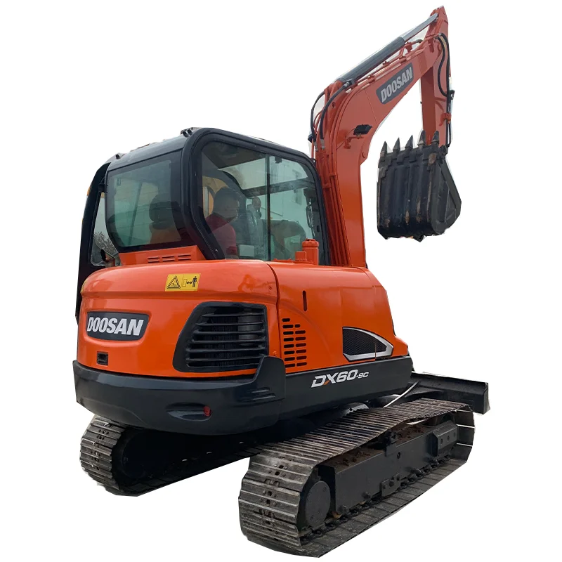Juefu Korea Doosan Dx60 Hydraulic Excavator South Korea Mini Excavator 6 Ton Excavator