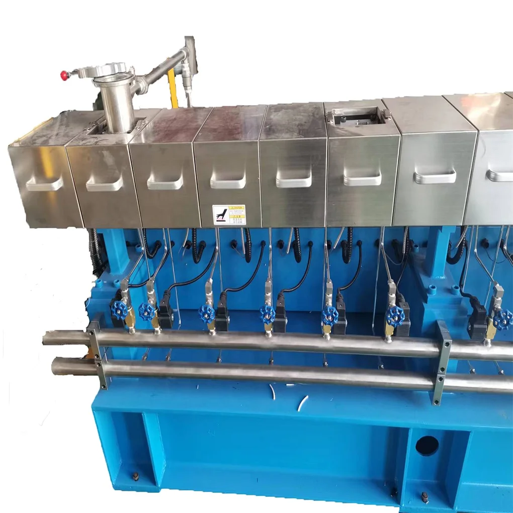 Biodegradable Starch Granules Making Machine Twin Screw Plastic  Extruder Extrusion Line