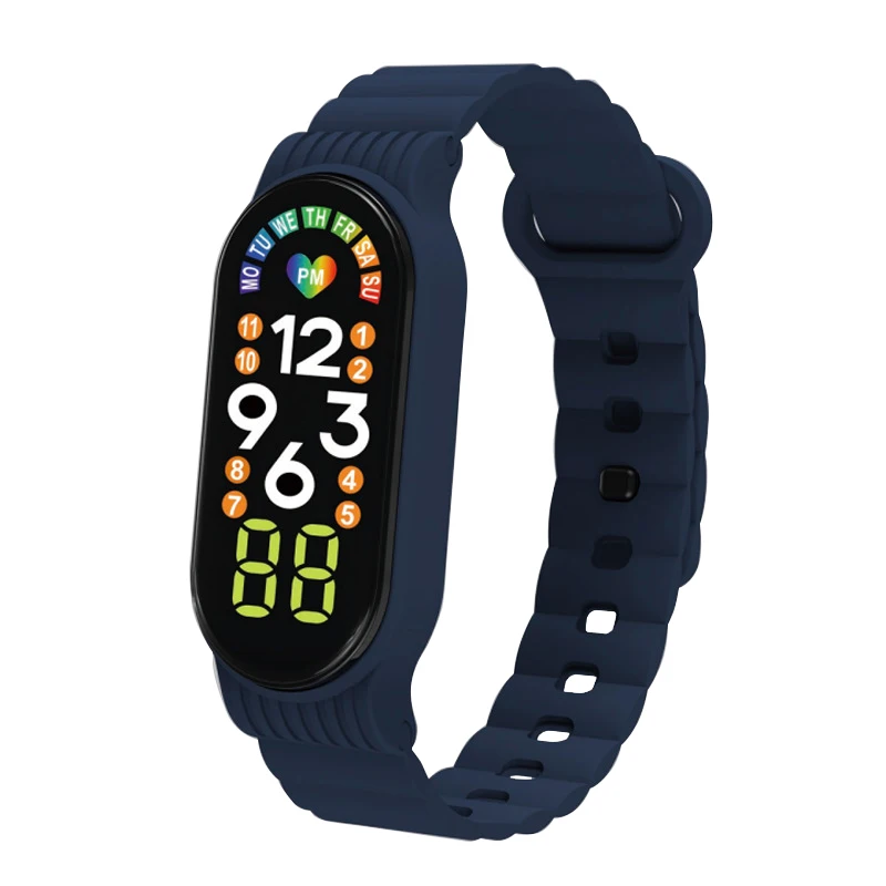 OEM Fashion Touch Screen led Watches Sports Plastic Band Day week digital Watches Reloj Hombre Led Digital Watch For Men