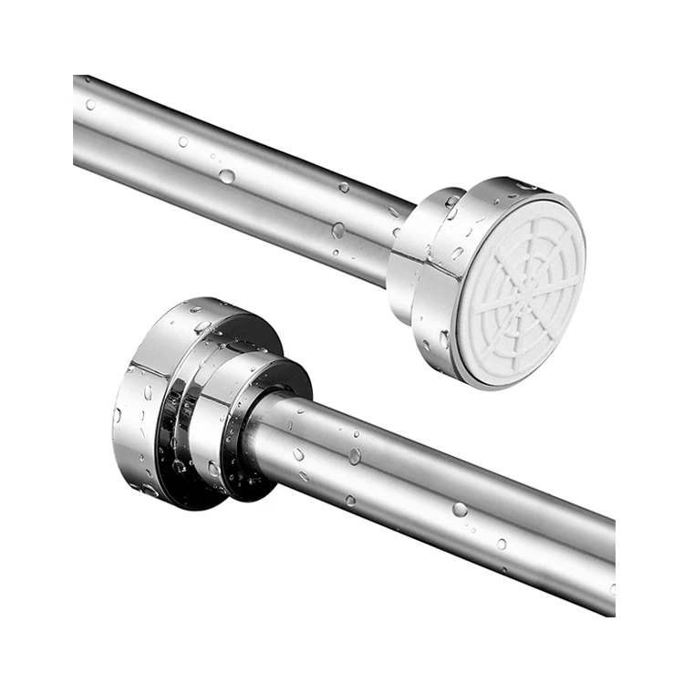 Hot Sale Europe Simple Roman Curtain Pole Rod Telescopic Curtains Rods Metal Extensible stainless steel shower curtain rod