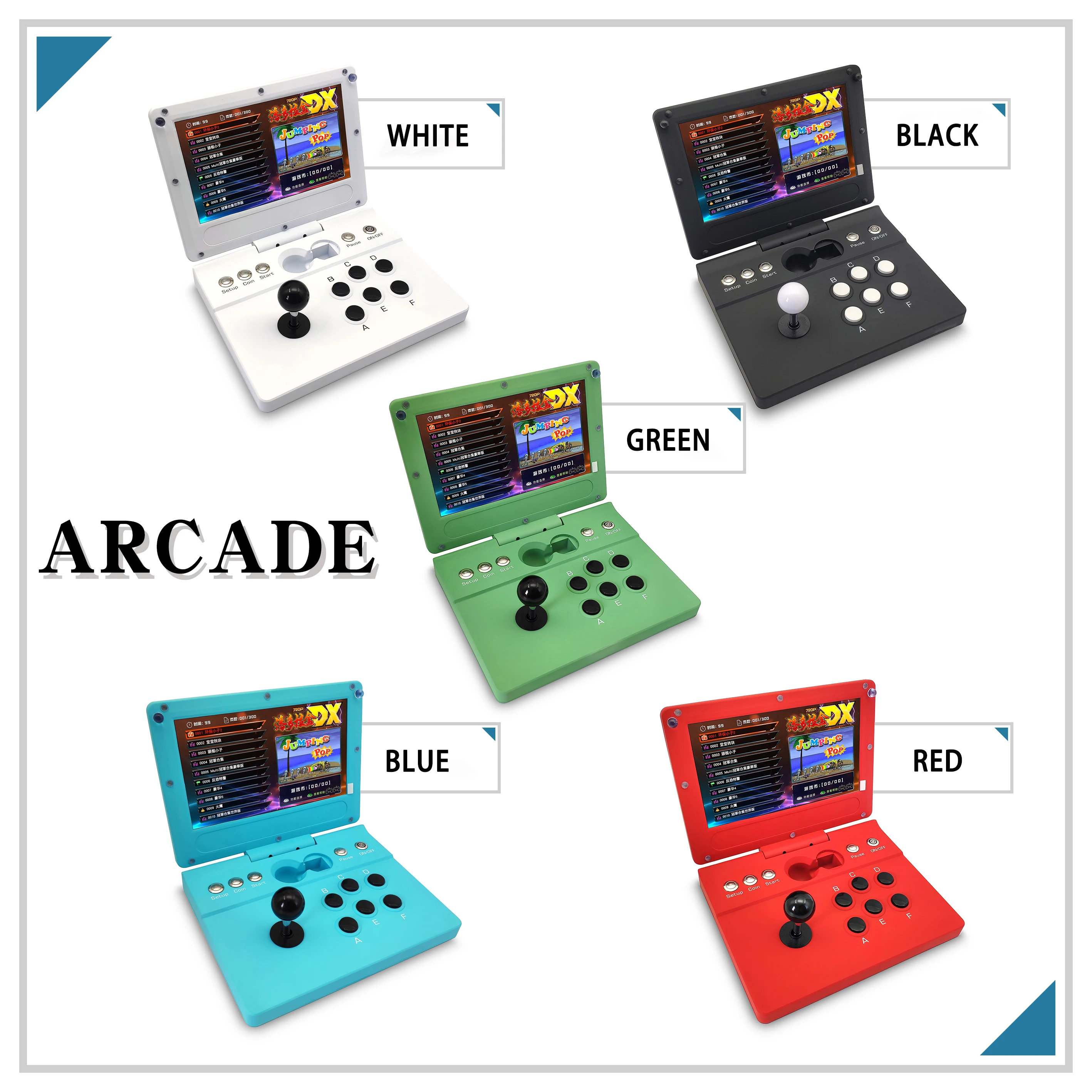 2022 new Pandora box CX 2800 in 1 Folding mini arcade machine supports 1-2 players 10.1 inch 720P HD video game console
