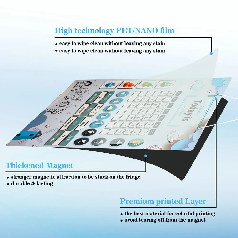 My Weather Calendar Learning About Today Magnetic Chart for Kids Monthly Calendar