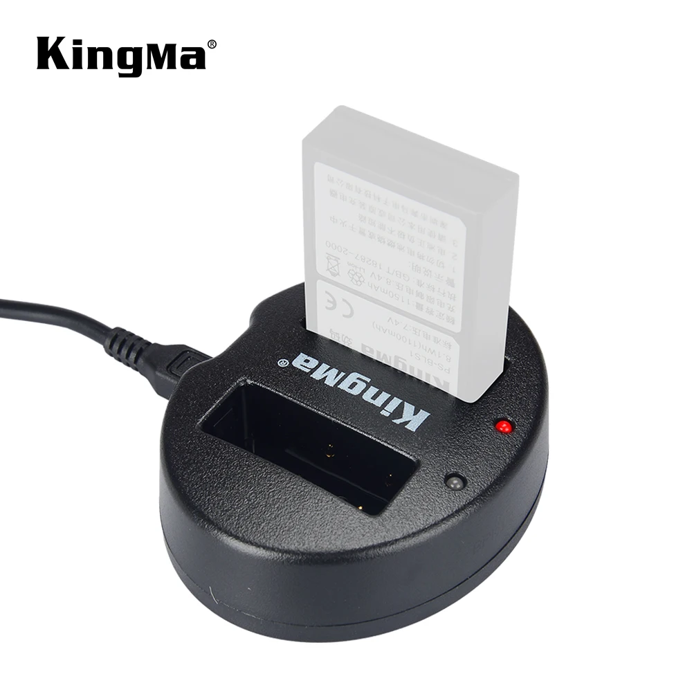  KingMa BLS5 зарядное устройство с двумя usb-портами BM015-BLS5 для цифровой камеры Olympus BLS-1