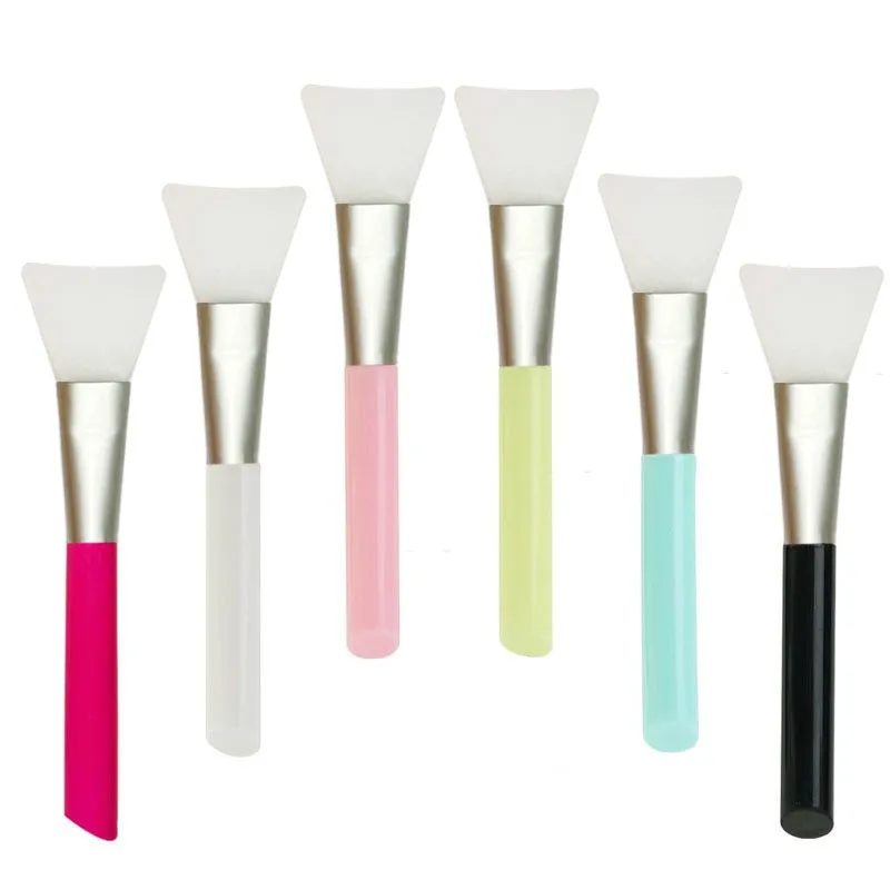 14cm silicone skin care beauty makeup brush, DIY facial mask brush tool, facial cleaning makeup brush