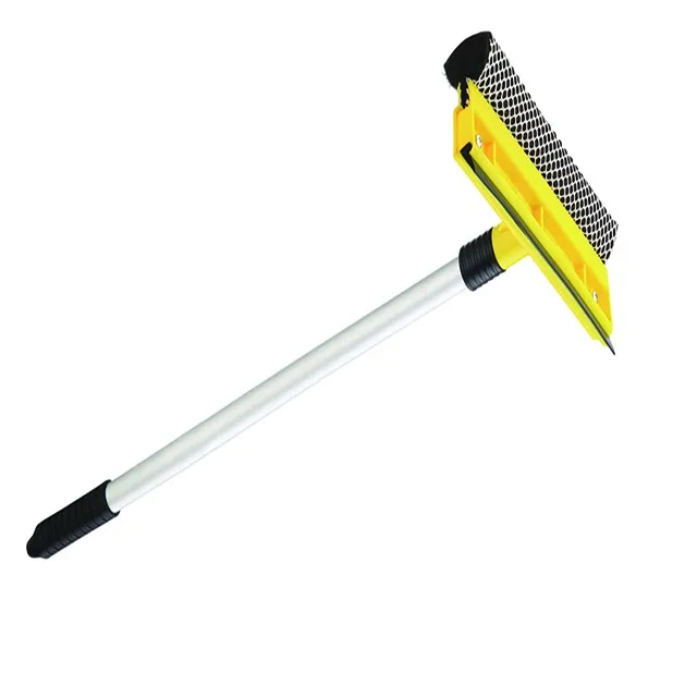 Long Aluminum handle Squeegee car cleaning item with sponge glass window washer