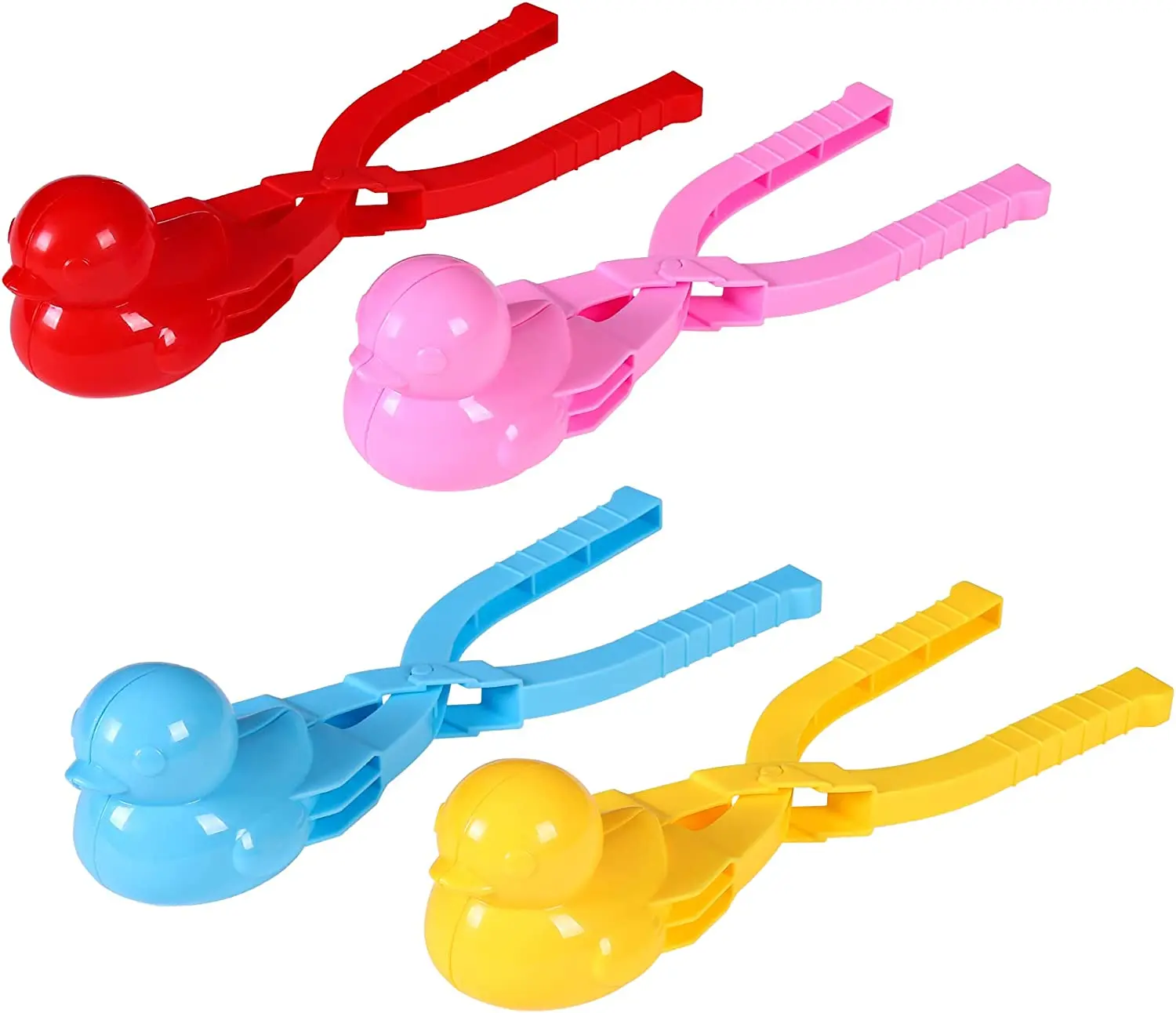 Snowball Maker Tool with Handle Cartoon Duck Snowball Maker Clip Snow Ball Toys Perfect for Kids and Adults