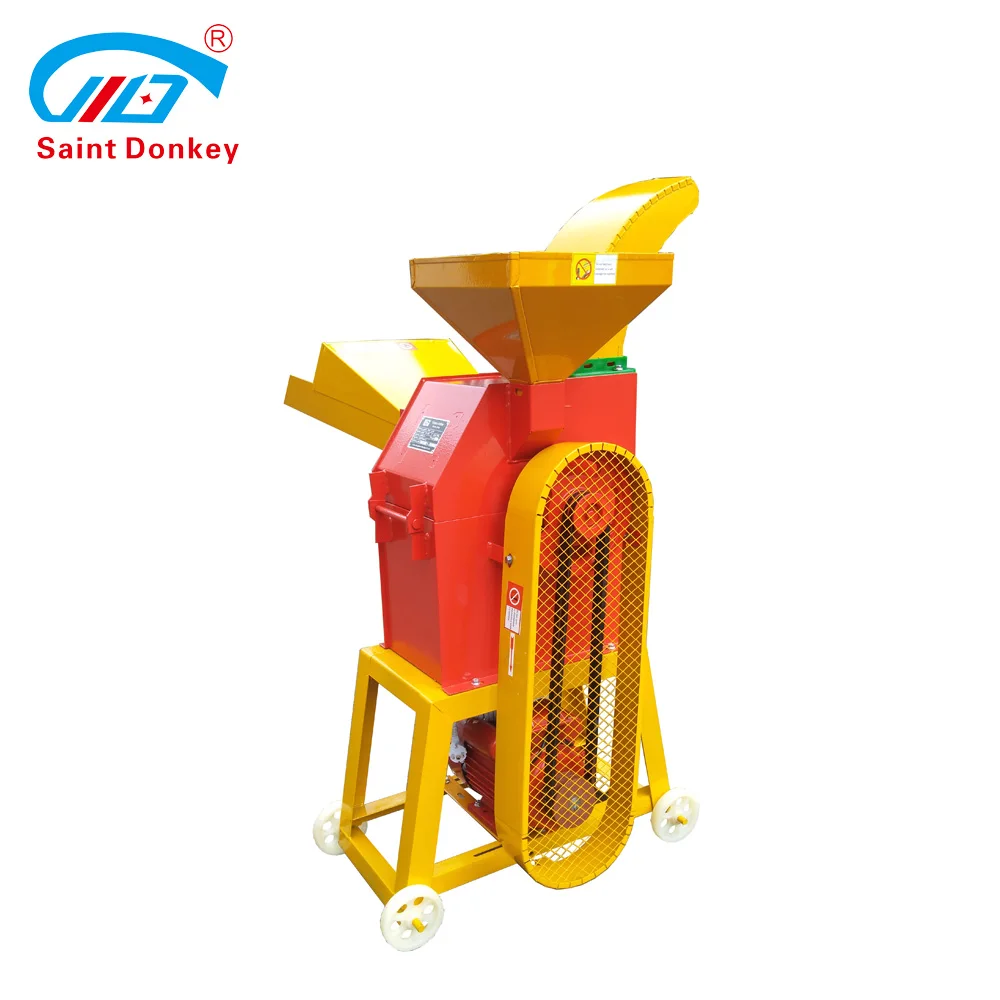 multi-functional chaff cutter machine feed grass hay straw grains grinder for animal food processing farm use