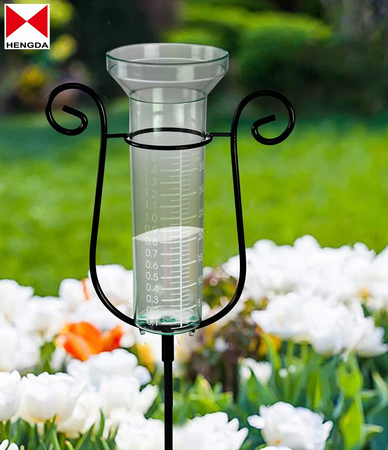 Дождемер для сада уличной метеостанции приподнятые садовые инструменты прозрачный и черный