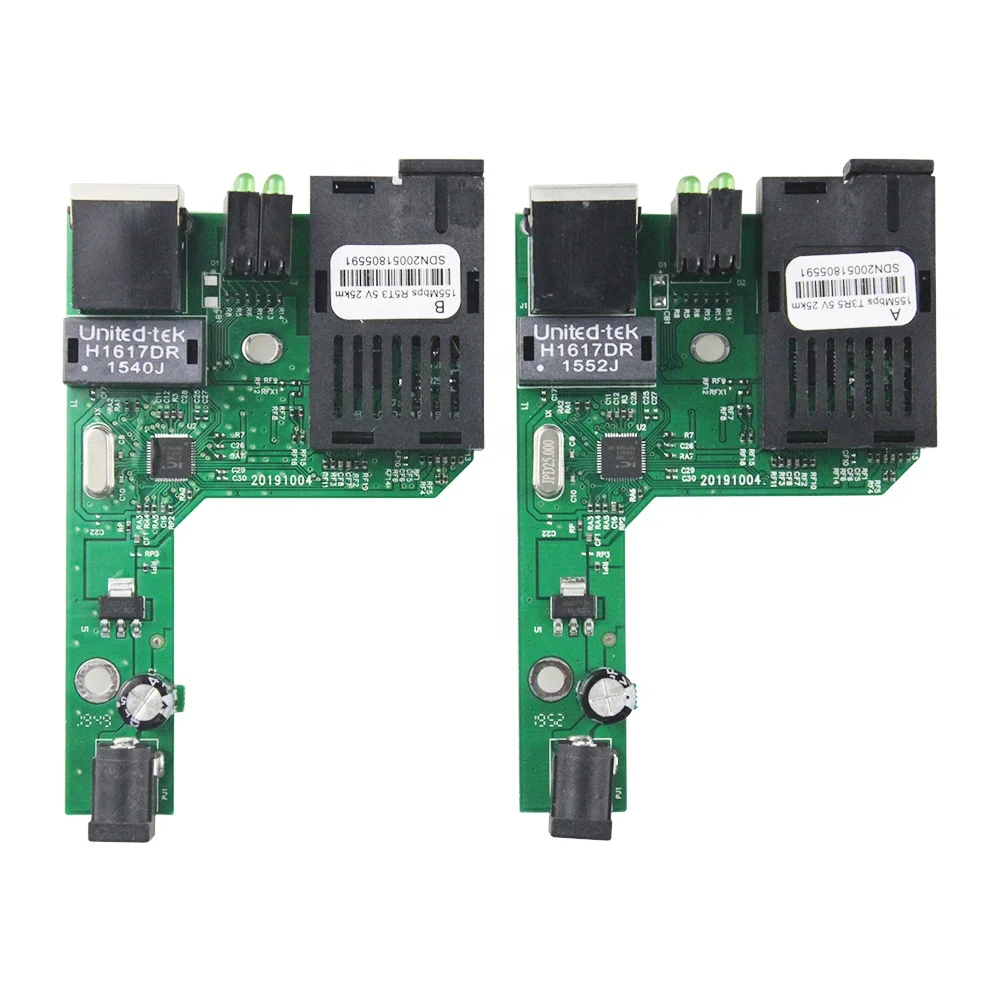 Fiber Switch Single Mode Fibra Media Converter PCB