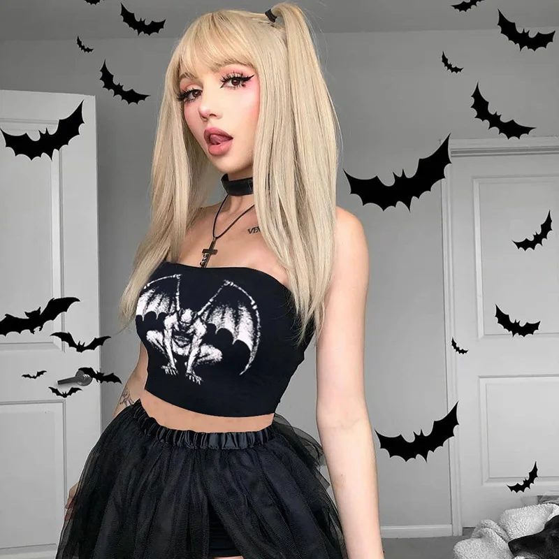 Best seller on Mylulu designer luxury graphic y2k style print strapless corset top for Europe and America sexy inside vest