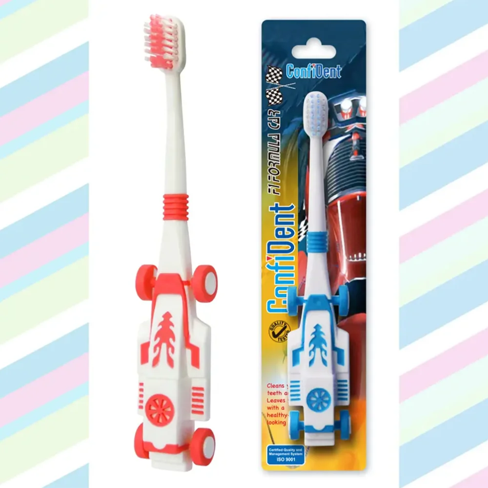 Factory Direct Sale Width 10mm Durable Individually Wrapped Medium Soft Bristle Kids Toothbrushes