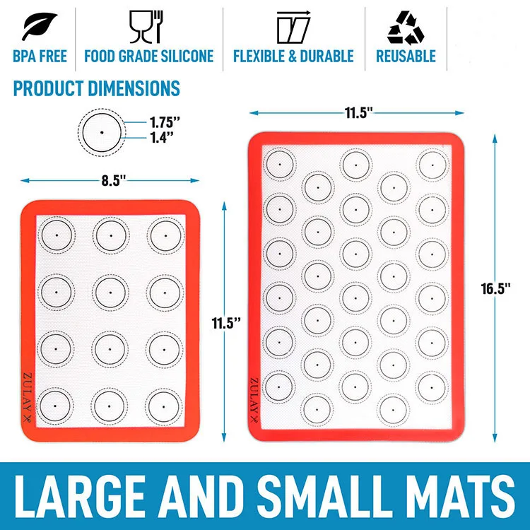 good selling foodgrade silicone baking mat macaron silicone baking mat