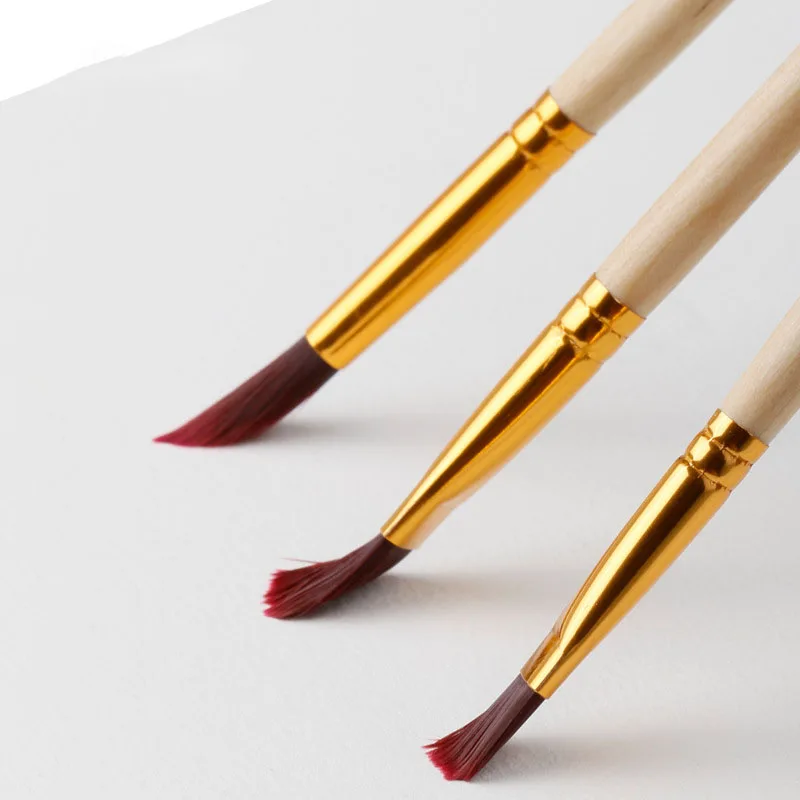 Wholesale Log Color Beginner Adult Artist Nylon Painting Brush Watercolor Paint Brush Manufacturers