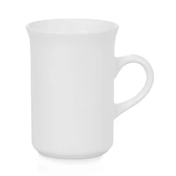 Sublimation blank 10oz  customized printing Ceramic Mug with Curled Rim